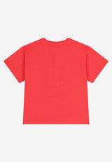 Kenzo Kids Girls Tiger Logo Print T-shirt Red K61701/976_RED