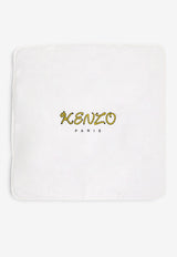 Kenzo Kids Babies Tiger Logo Blanket Off-white K61858/117_OFF-WHITE