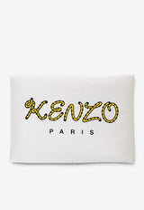 Kenzo Kids Babies Tiger Logo Blanket Off-white K61858/117_OFF-WHITE