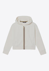 K-Way Kids Girls Divine Zip-Up Sweatshirt White K7125HW-BCO/P_KWAY-X42