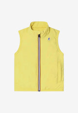 Boys Logo-Patched Zip-Up Vest