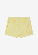 K-Way Kids Boys Striped Swim Shorts Yellow K71426W-BCO/Q_KWAY-AZT