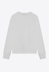 K-Way Kids Girls Elmer Logo Patch Long-Sleeved T-shirt White K8138CW-BCO/P_KWAY-X42