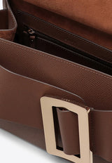 BOYY Karl 24 Top Handle Bag in Calf Leather Brown KAR24EPSMG/N_BOY-0MOC