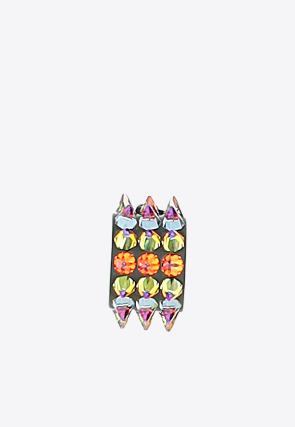 Amina Muaddi Karma Crystal Embellished Hoop Earrings Multicolor KARMAHOOPSMALL_000_VOLCRY