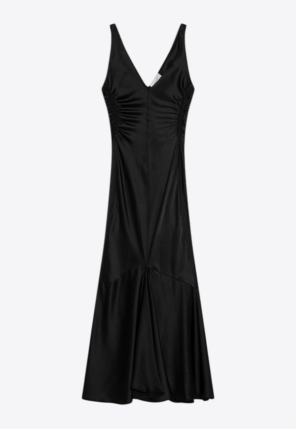 Sportmax Katia V-neck Midi Dress Black KATIASI/Q_SPORM-003