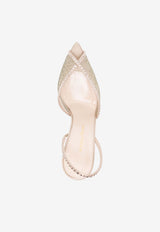 Andrea Wazen Katy Sling 105 Crystal-Embellished Sandals KATSL105LSHCHACHAMPAGNE