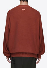 Adidas Originals X Song For The Mute Adi006 Intarsia Knit Sweater Red Clay KC0327CO/R_ADIST-WI_323-L