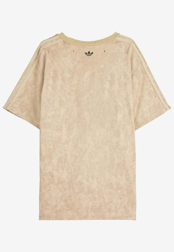Adidas X Song For the Mute Distressed Logo T-shirt Beige KC2753CO/R_ADIST-CS