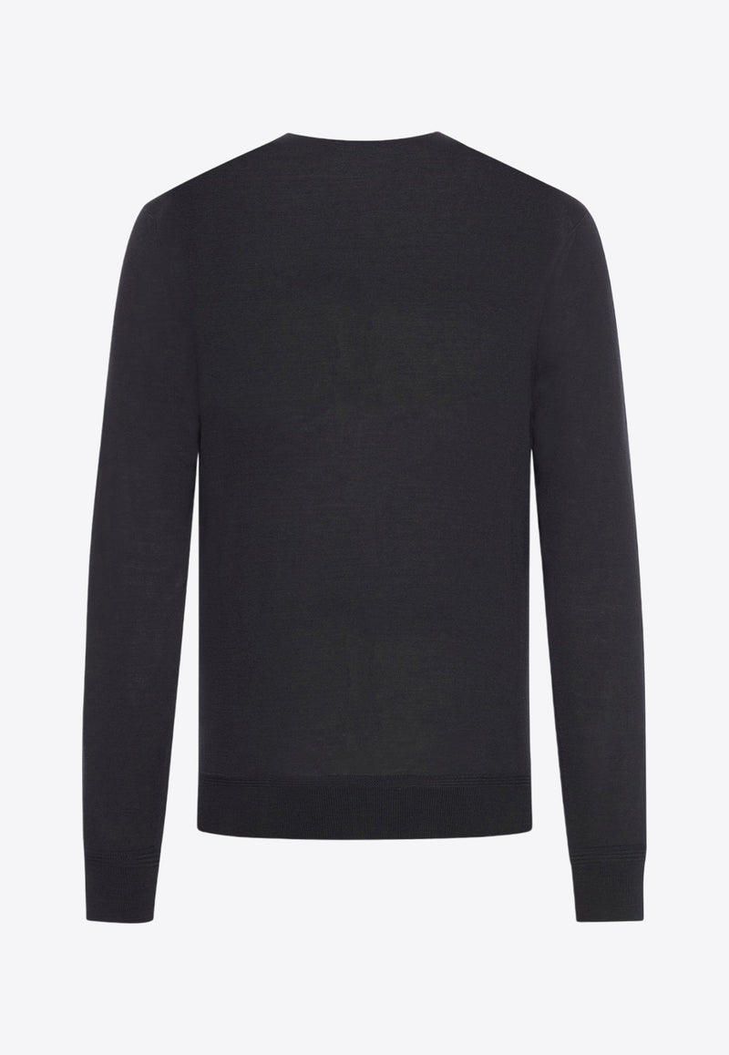 Tom Ford Merino Wool Crewneck Sweater KCL006-YMW010S23 LB999 Black