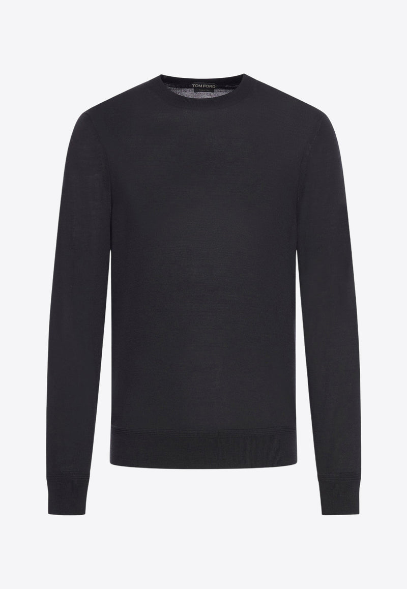 Tom Ford Merino Wool Crewneck Sweater KCL006-YMW010S23 LB999 Black