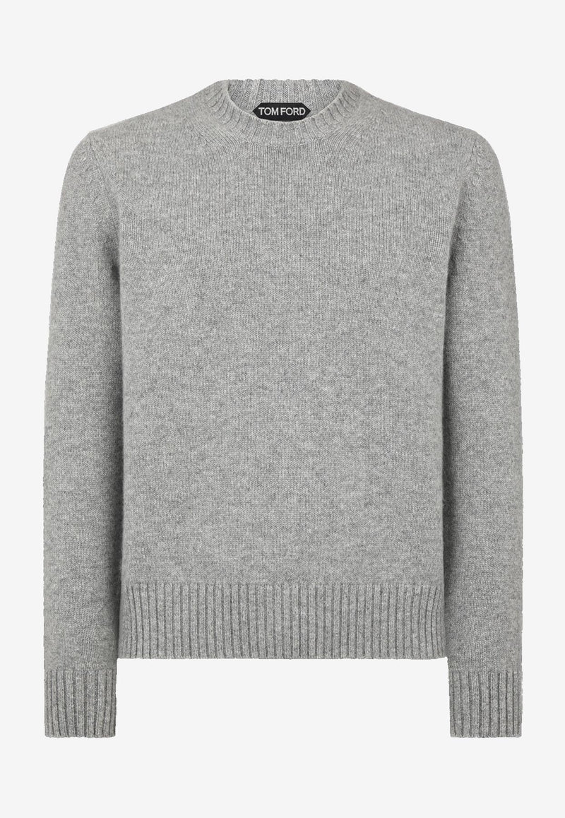 Tom Ford Cashmere Knitted Sweater Gray KCL048-YMK064 IG280