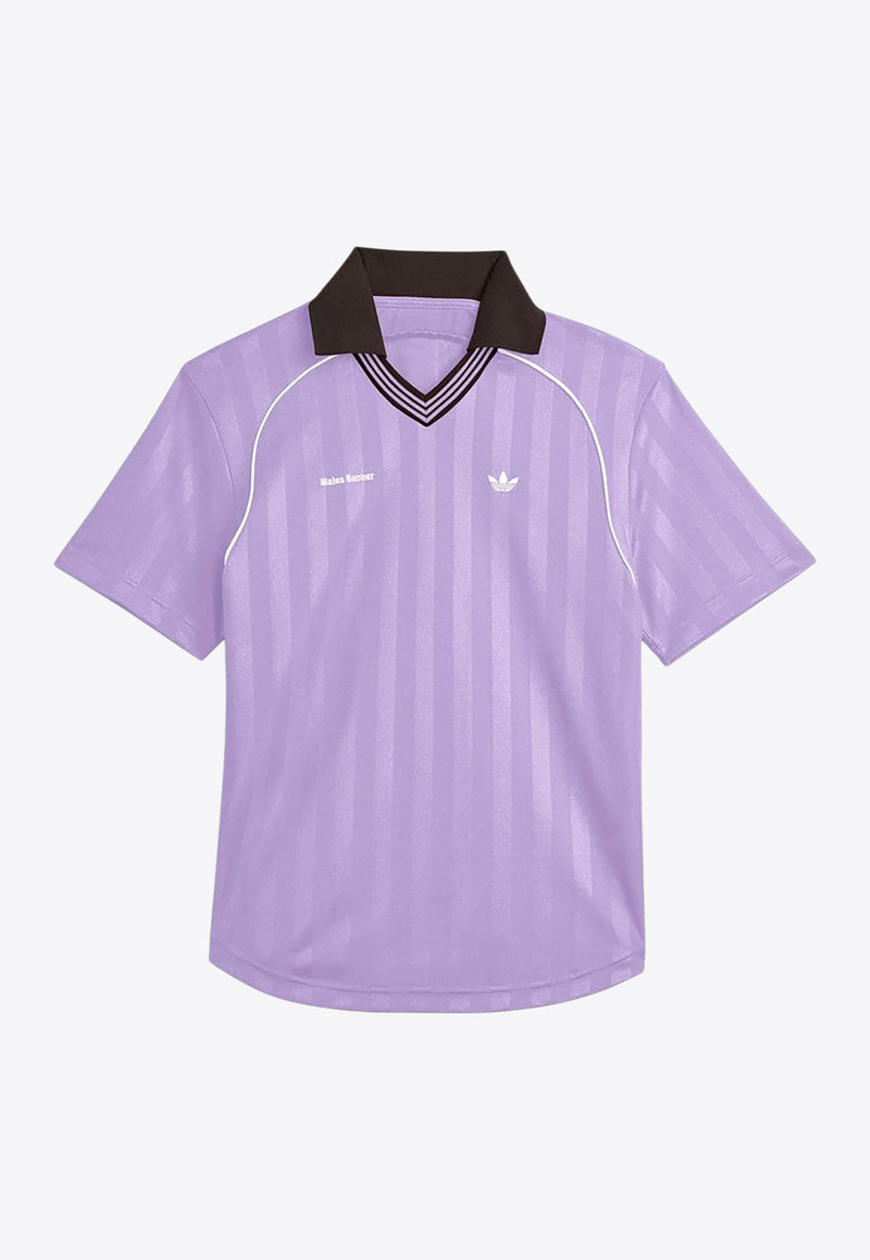 Adidas Originals X Wales Bonner Jacquard Football T-shirt Lilac KD0377PL/R_ADIST-LP_323-M