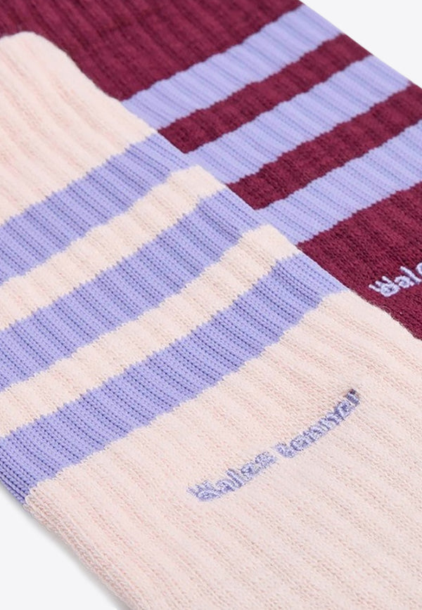 Adidas Originals X Wales Bonner Three Stripes Ribbed Socks - Set of 2 Multicolor KD7727CO/R_ADIST-MW_323-L