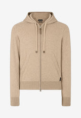 Tom Ford Cashmere Merino Zip Hoodie KDL007-YMK027S24 JB150 Beige