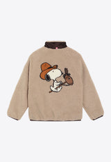 MC2 Saint Barth Kids Boys Snoopy Fleece Jacket Beige KEY0005-B00015I/R_MC2-11