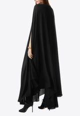 Tom Ford Asymmetric Silk Kaftan KF0039-FAX1266 LB999 Black