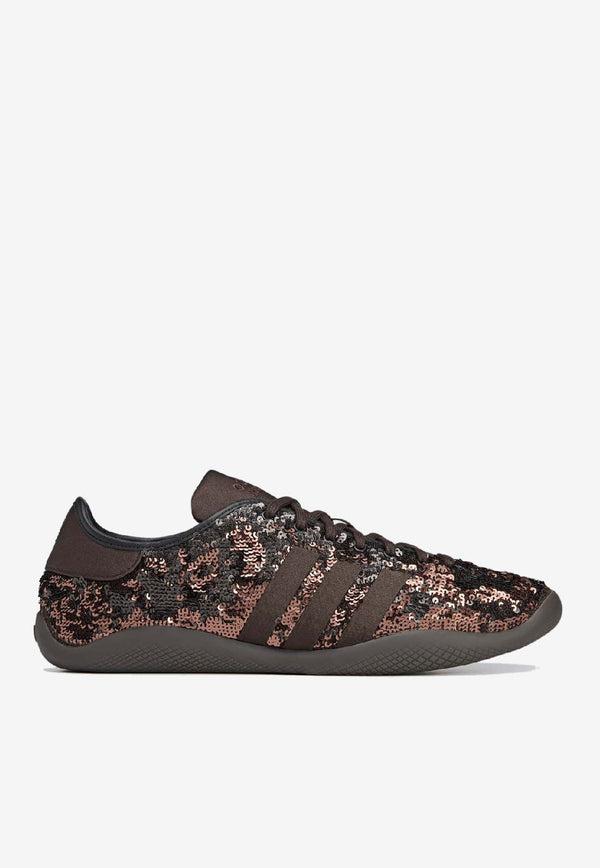 Adidas Originals X Wales Bonner Karintha Lo Sequined Sneakers Brown KH8798PVC/R_ADIST-SD