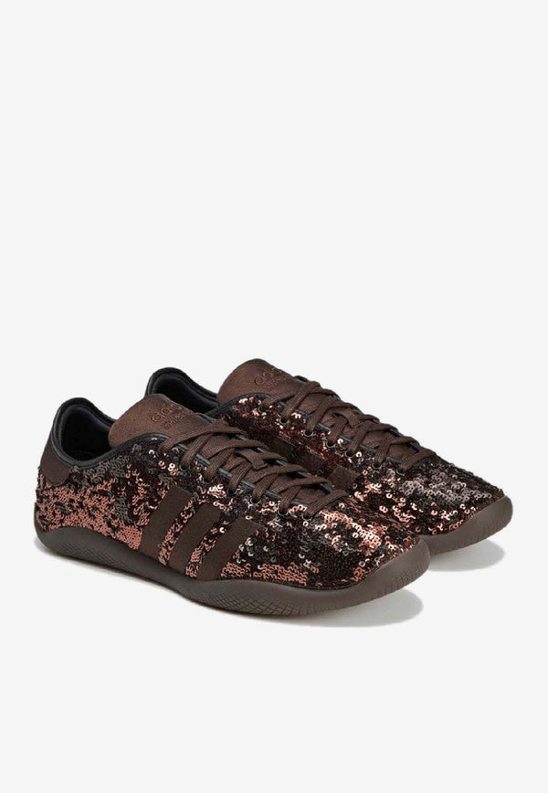 Adidas Originals X Wales Bonner Karintha Lo Sequined Sneakers Brown KH8798PVC/R_ADIST-SD