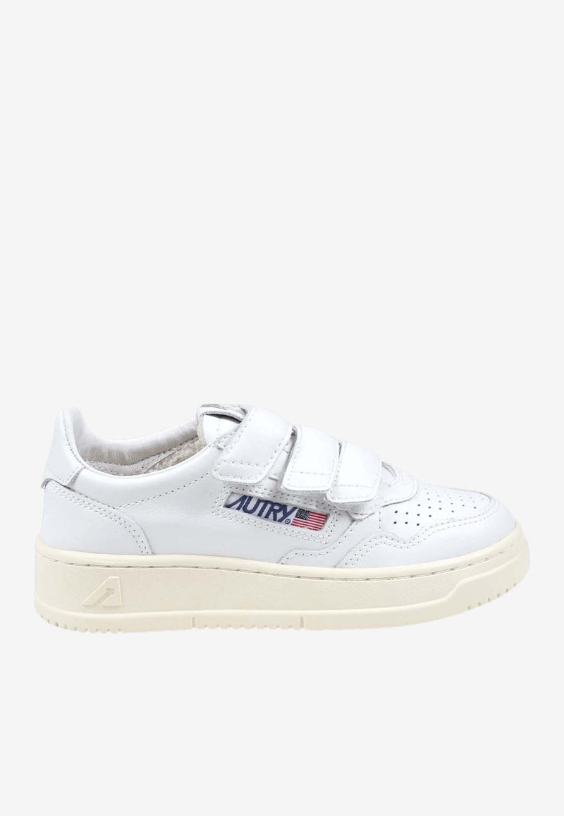 Autry Kids Boys Medalist Kidstripes Low-Top Sneakers White KILKFF_15