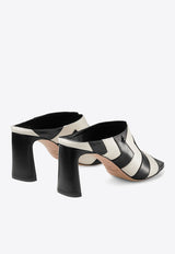 Jimmy Choo Kinley 75 Sandals in Avenue Nappa Leather KINLEY 75 PHO BLACK/LATTE