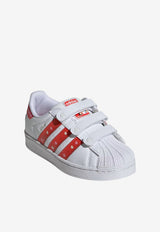 Adidas Kids Girls Disney Superstar Comfort Closure Shoes White KK1295_WHITE