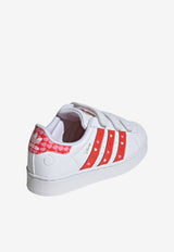Adidas Kids Girls Disney Superstar Comfort Closure Shoes White KK1295_WHITE