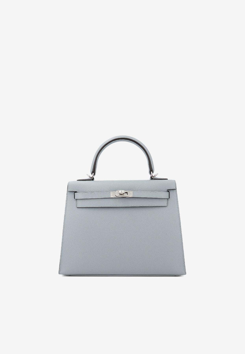 Kelly 25 Sellier in Gris Pantin Epsom with Palladium Hardware