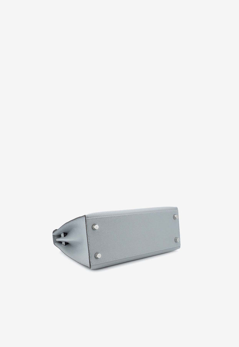 Kelly 25 Sellier in Gris Pantin Epsom with Palladium Hardware