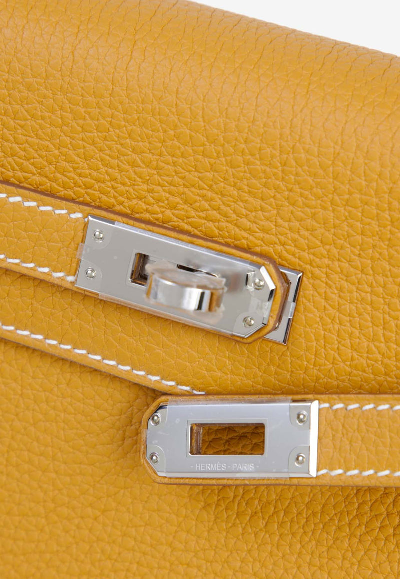 Kelly 25 in Natural Sable Togo Leather with Palladium Hardware