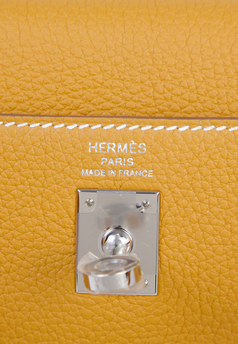 Kelly 25 in Natural Sable Togo Leather with Palladium Hardware