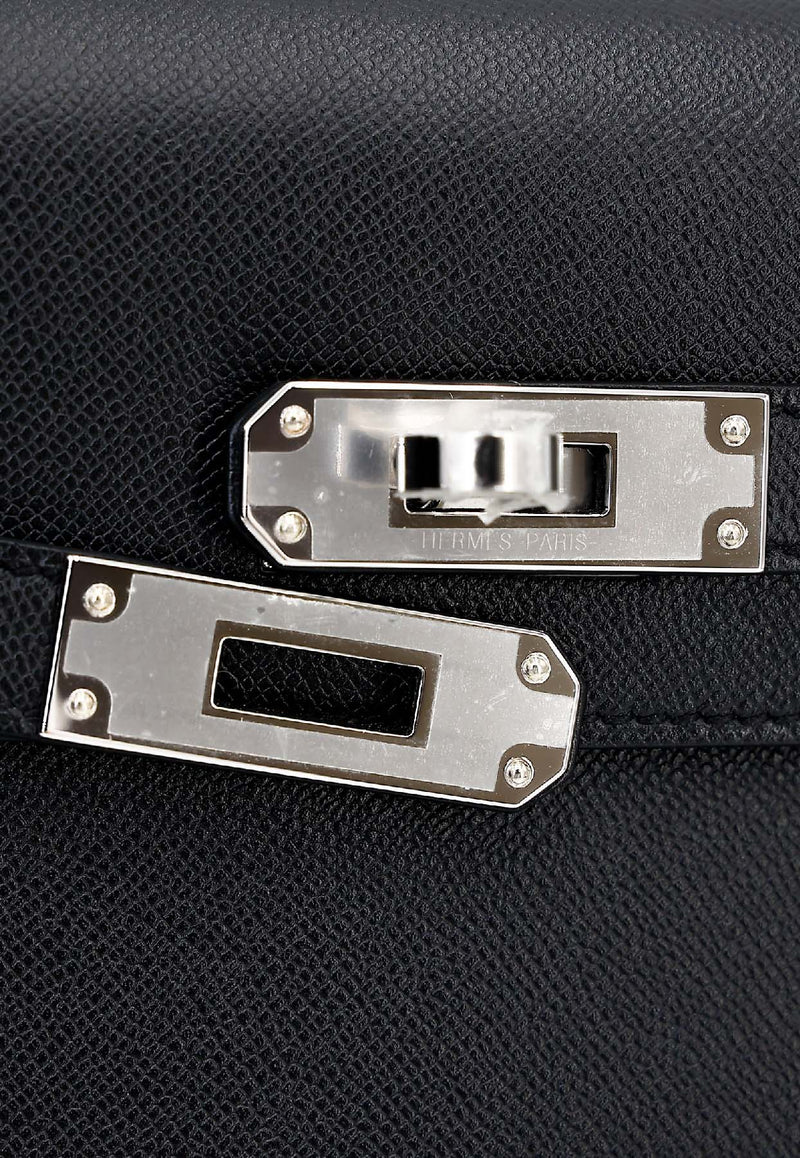 Kelly Elan in Black Madame Leather with Palladium Hardware