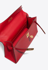 Kelly Pochette in Rouge Radieux Swift with Gold Hardware