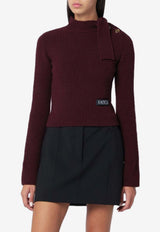 Patou Wool and Cashmere Sweater Burgundy KN2638041CO/R_PATOU-317R