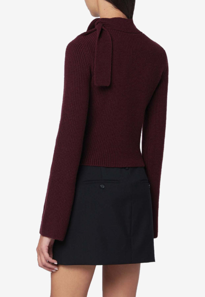 Patou Wool and Cashmere Sweater Burgundy KN2638041CO/R_PATOU-317R