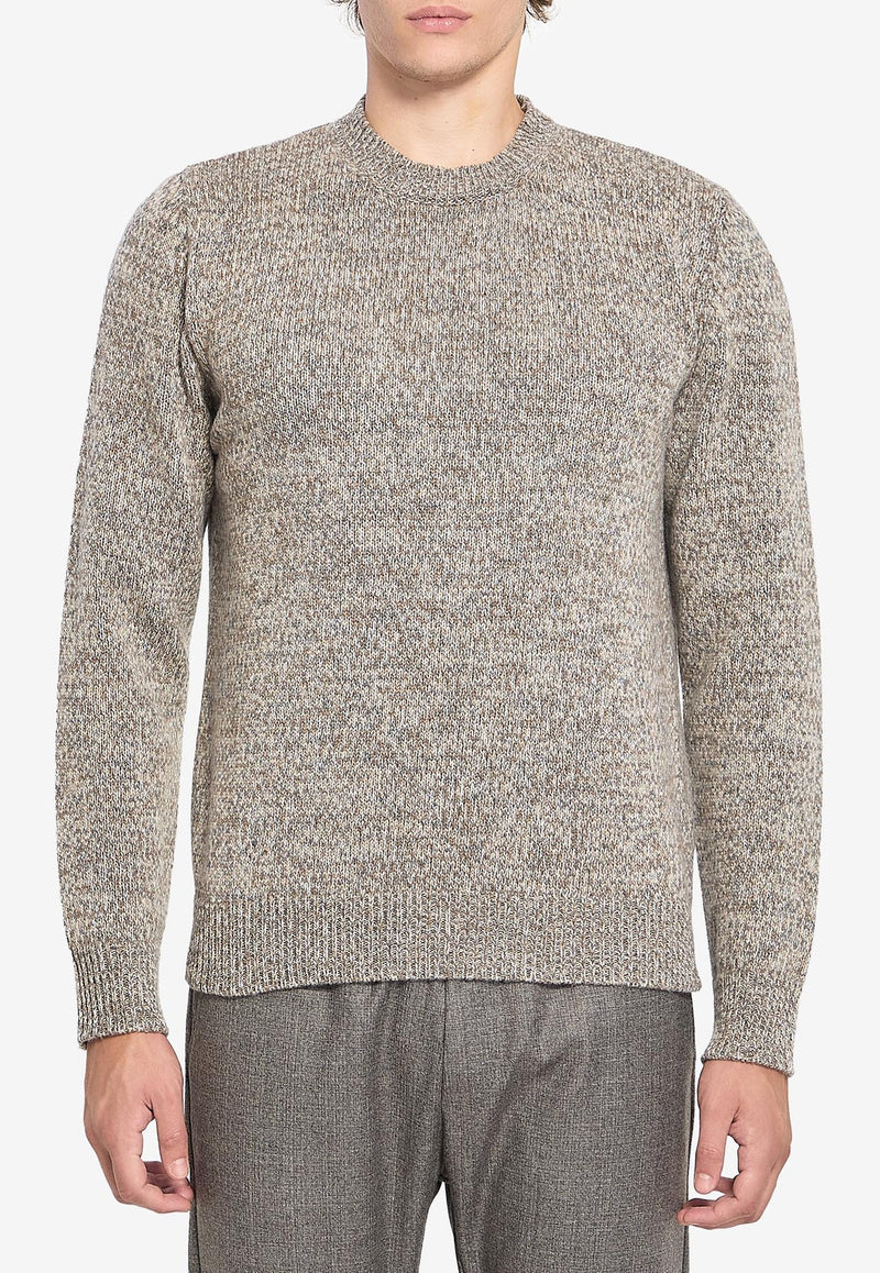 Barena Venezia Mareselo Bisto Knitted Wool Sweater Beige KNU5294-0510-238