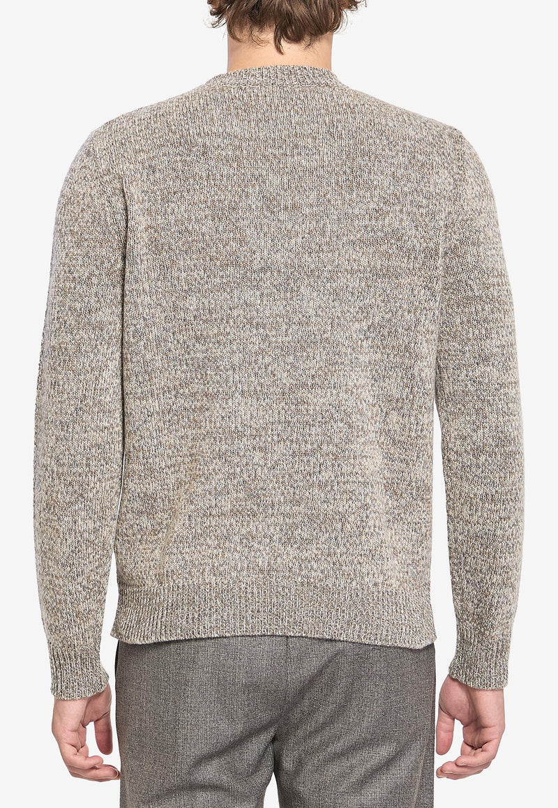 Barena Venezia Mareselo Bisto Knitted Wool Sweater Beige KNU5294-0510-238