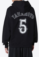 Y-3 Elite 5 GFX Hooded Sweatshirt  Black KQ9305CO/S_ADIDY-BLK