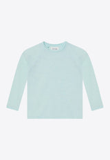 American Vintage Kids Boys Sonoma Long-Sleeved T-shirt Light Blue KSON02BGH24CO/P_AMERI-GLAVI