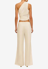 Cult Gaia Deneuve Asymmetrical Knit Top Off-white KT28765YC1553_OFF-WHITE