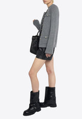 Zadig & Voltaire Lucy Button-Up Cardigan Charcoal KWCA01634_CHARCOAL