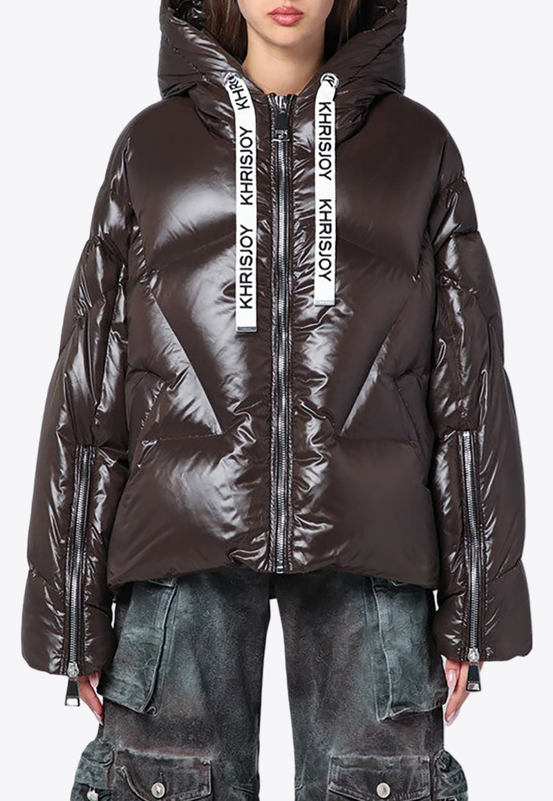 KHRISJOY Khris Iconic Quilted Down Jacket Brown KWF24R0601NY0002/P_KHRIS-CHO052