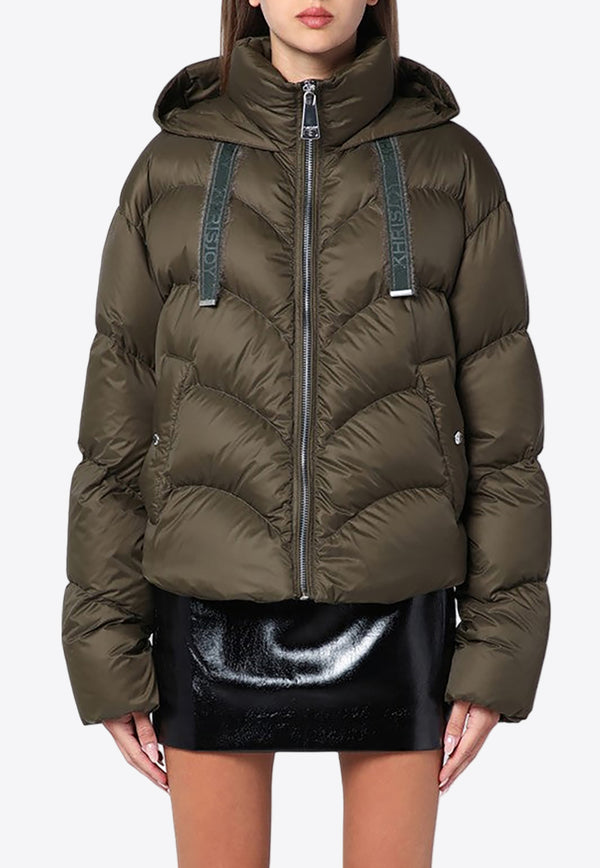 KHRISJOY Khris Iconic Quilted Down Jacket Green KWF24R0661NY0003/P_KHRIS-GRN009