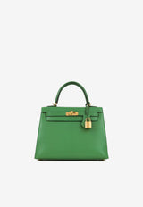 Hermès Kelly 25 in Bambou Chevre Chamkila Leather with Gold Hardware