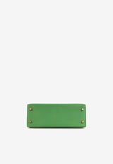 Hermès Kelly 25 in Bambou Chevre Chamkila Leather with Gold Hardware