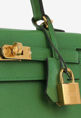 Hermès Kelly 25 in Bambou Chevre Chamkila Leather with Gold Hardware
