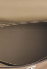 Hermès Kelly 25 in Alezan and Beige Marfa Swift Leather with Palladium Hardware
