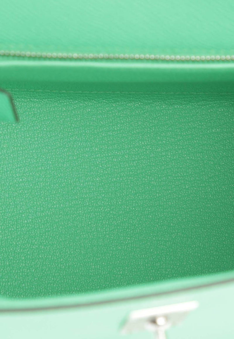Hermès Kelly 25 Sellier in Vert Comics Epsom Leather with Palladium Hardware