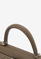 Hermès Kelly 25 in Etoupe Swift Leather with Palladium Hardware