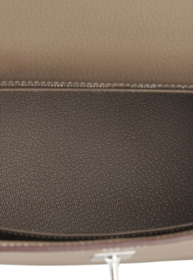 Hermès Kelly 25 in Etoupe Togo Leather with Palladium Hardware